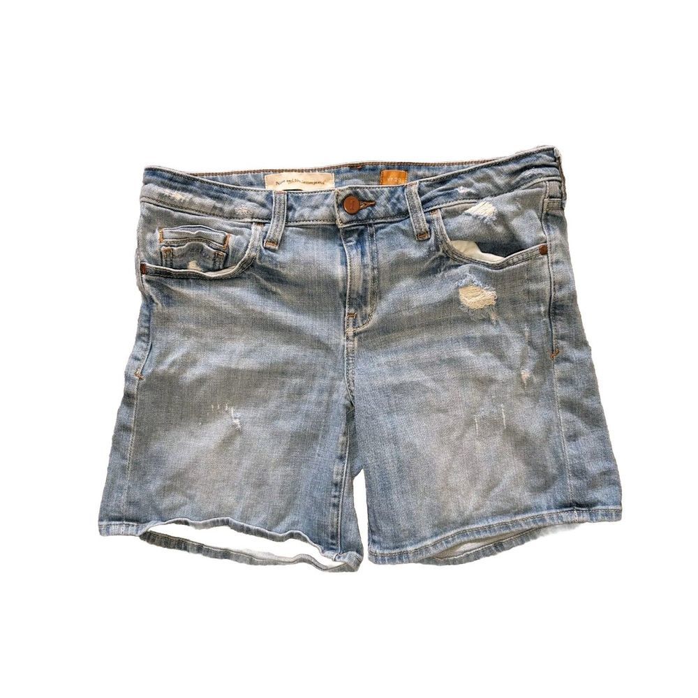 Anthropologie Pilcro and the Letterpress Stet Fit Distressed‎ Jean Shorts 29